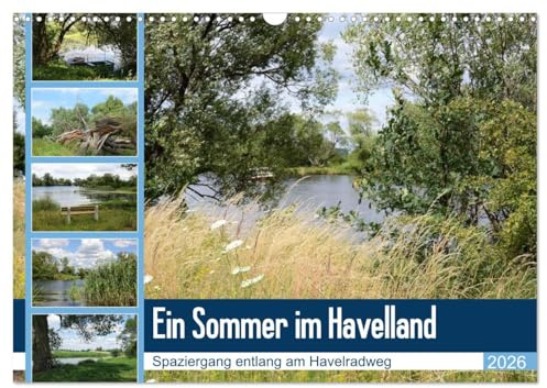 Ein Sommer im Havelland - Spaziergang entlang am Havelradweg (Wandkalender 2026 DIN A3 quer), CALVENDO Monatskalender: Die Havel entlang von Bützer nach Rathenow (CALVENDO Orte)