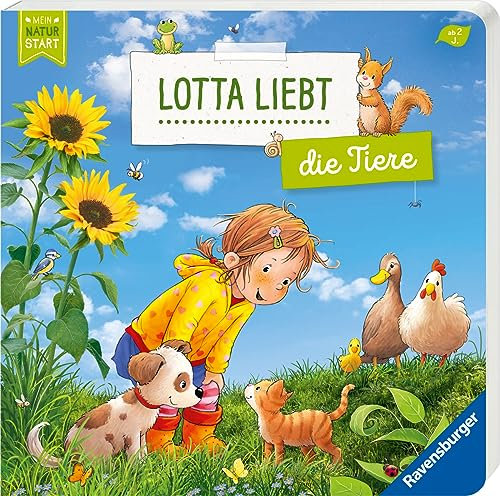 Lotta liebt die Tiere - Sach-Bilderbuch über Tiere ab 2 Jahre, Kinderbuch ab 2 Jahre, Sachwissen, Pappbilderbuch (Mein Naturstart)
