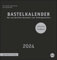 Bastelkalender 2024 Premium schwarz mittel. Blanko-Kalender zum Basteln mit extra Titelblatt für eine persönliche Gestaltung. Foto- und Bastelkalender 2024.