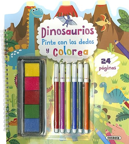 Dinosaurios (Pinta con los dedos)