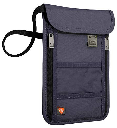 Lewis N. Clark RFID-Brustbeutel, Marineblau, Einheitsgröße