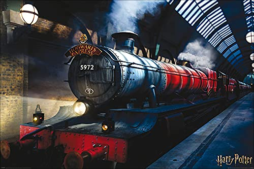 Harry Potter 1art1 Poster - Poudlard Express, Train, Gare (91 x 61 cm)