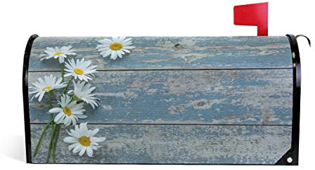Wamika Briefkastenabdeckung, magnetisch, Schmetterlingsmotiv, Blumenmotiv, Standardgröße, für Makover oder Garten