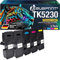 Bubprint TK-5230 5 Toner kompatibel als Ersatz für Kyocera TK 5230 TK5230 Tonerkartusche für Kyocera ECOSYS M5521cdw Toner M5521cdn P5021cdw P5021cdn P5021 TK 5230 Schwarz Cyan Magenta Gelb Multipack