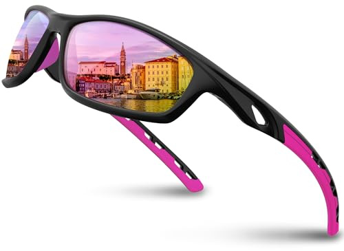 RIVBOS Womens Polarized Sports Sunglasses UV400 for Driving Cycling RB833