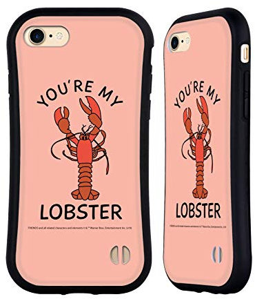 Head Case Designs Licenza Ufficiale Friends TV Show Aragosta Iconico Custodia Cover Ibrida Compatibile con Apple iPhone 7/8 / SE 2020 & 2022