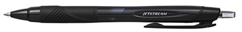Uni-Ball Jestsream SXN-157S Tintenroller mit Flüssigtinte, Schwarz, 12 Stück