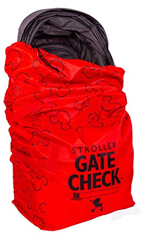 J.L. Childress Disney Baby by Gate Check Air Reisetasche für Einzel- und Doppelkinderwagen, Rot