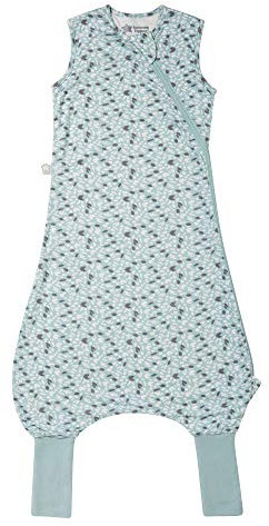 Tommee Tippee Babyschlafsack mit Füßen, The Original Grobag Steppee, weiches Gewebe mit hohem Bambusanteil, 18-36, 1.0 TOG, Erde grün, mehrfarbig 405 g