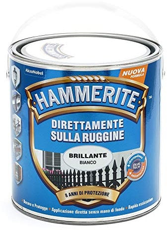 Hammerite Direttamente Sulla Ruggine Brillante Bianco 2.5 l