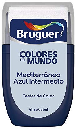 Bruguer Tester Colores del Mundo Pintura para paredes monocapa Mediterráneo Azul Intermedio