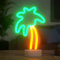 HOSYMO Kokospalme Neon Light, LED Neon Schild Leuchtreklame mit Ständer, Batterie oder USB Betrieben, Kokosnussbaum Neon Sign Licht Deko für Party, Bar, Schlafzimmer, Weihnachten