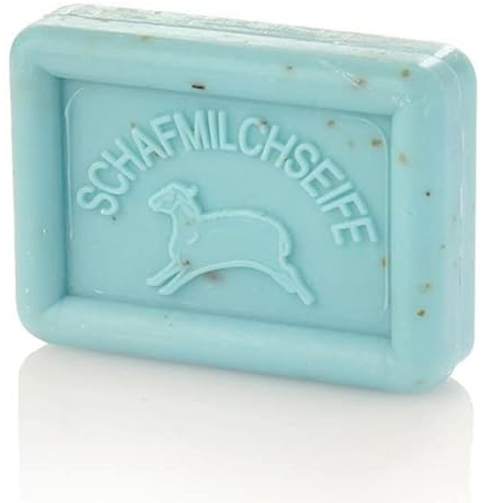 OVIS Schafmilchseife 100g -Meeresbriese -Reinigung und Pflege mit Schafmilch in Papierverpackung / zero waste ohne Mikroplastik oder Mineralöl
