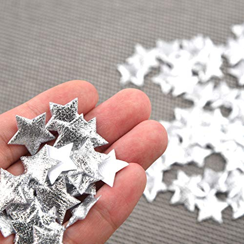 Stern Konfetti 100 Stück Glitzer Sterne Pailletten Glitzer Gold Silber Stern Streudeko Konfetti Weihnachten Hochzeit Geburtstag Party Dekoration Winter Weihnachten Deko Sterne Streudeko