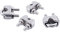 Abrazadera de sillín de clip de cable de acero inoxidable 4pcs para cuerdas de alambre de 5/32 pulgadas de 4 mm