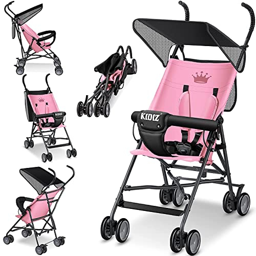 KIDIZ® Passeggino CITY Passeggino Passeggino per bambini pieghevole Passeggino con ruote da 4 pollici incluso Parasole