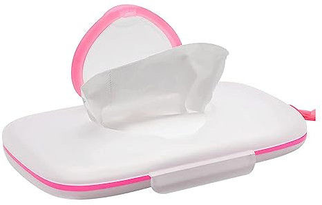 PEKMAR Porta salviette da Viaggio, Contenitore per salviettine umidificate da Viaggio, con Manico in fazzoletti Design Contenitore per salviettine umidificate Apertura a Forma di Cuore a Prova