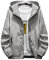 Generisch Herren-Jacken, Wasserdicht Atmungsaktiv Winddichte Funktionsjacke Outdoor Wanderjacke Mäntel Mit Kapuze Trench Coat Men Laufjacke Joggen Men'S Jackets Rennrad Coat Jacket (5XL, Gray)
