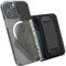 MyGadget Portafoglio Magnetico Magsafe - Porta carte & Supporto per dita - Protezione RFID compatibile con Apple iPhone 15 | 14 | 13 | 12 Series - Nero