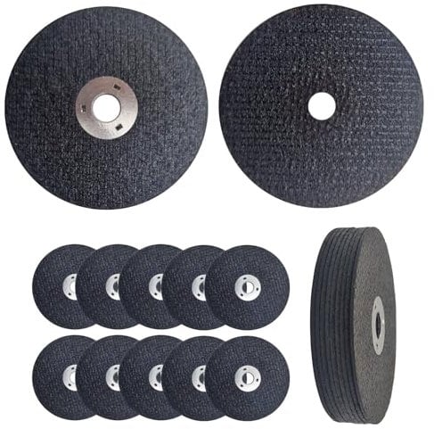 MAKA 10 Dischi da Taglio in Fibra di Metallo, Dischi per Smerigliatrice 76mm, Diametro Interno 10mm Ideale per Tagliare Metallo, Legno, Pvc, Resina