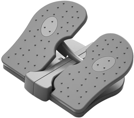Amagogo Mimi Fußsteppermaschine unter dem Schreibtisch, Pedal-Fitnessgerät, Trainings-Treppenstepper, Fitness-Stepper für zu Hause unter dem Tisch, grau