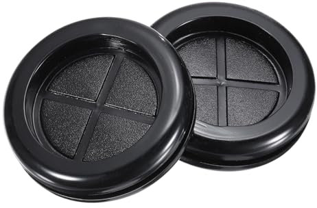 QUARKZMAN Pasacables de Goma Redondo de Doble Cara, Diámetro de Montaje de 40 mm, Diámetro Interior de 35 mm para Protección de Cables, Juego de 4 Unidades