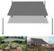 Voile d'ombrage Imperméable Rectangulaire 2.5 x 5 m UV Protection avec Oeillets Tissu Polyester Multi Couleur et Taille Bâche dombrages La Couverture VéGéTale Serre Pergola, Gris Clair