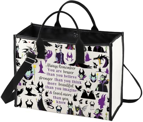 LEVLO Kosmetiktasche mit Reißverschluss für Damen und Mädchen, Motiv: Bösewichte mit Aufschrift You Are Braver Stronger Smarter Than You Think Villains, für Damen und Mädchen, Villains LT, 0 Stück