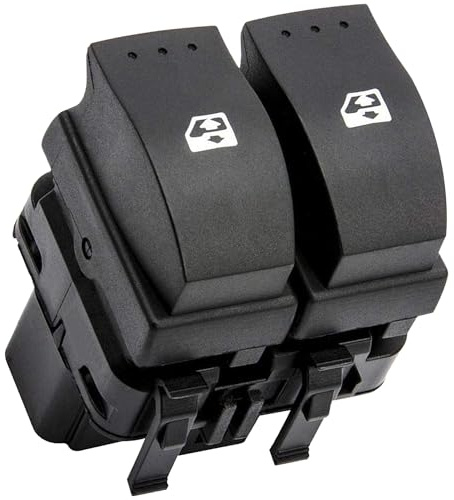 Partsline Bouton de Lève-Vitre Avant Gauche compatible avec Clio II | Aussi compatible avec Primastar, Vivaro A, Laguna II, Trafic II. Réf. équivalente : 8200315049
