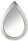 Alexandra House Living Wandspiegel, silberfarben, Metall, Tropfen, 4 x 53 x 36 cm