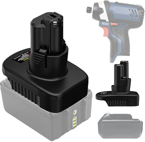 for makita 18V Li-Ion to Bos.ch 12-V Li-Ion batteries adapter, for makita 18V lithium battery to convert to Bosch 12V lithium batteries, MT18BS12 converter for use with Bosch 12V cordless power tools