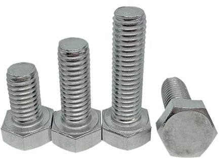 Vis, Boulons hexagonaux en acier inoxydable Vis à tête hexagonale(M12 x 1.25 x 25mm)