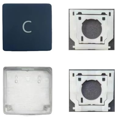 Replacement Letter C Keycap Keys and Hinges Compatible for Surface Laptop 3/4/5 13.5/15inch 1867 1868 1872 1873 1950 1951 1952 1953 Keyboard C Key Cap (Black)