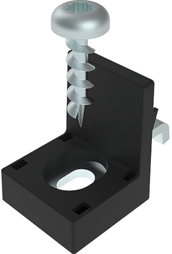 Fath Plattenklemmwinkel Item System zur rechtwinkligen Verbindung von Holzplatten auf einem Aluprofil Rahmen mit Nut 8