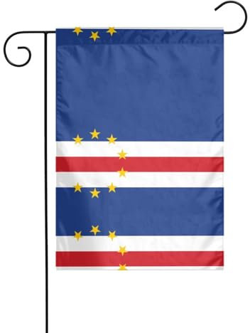 WZYWHJ Drapeau du Cap-Vert - Décoration de jardin imprimée - 30,5 x 45,7 cm - Pour un environnement extérieur tendance