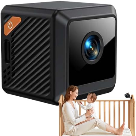 Miniatur-Sicherheitskameras, kabellos, 1080P, für Babys und Haustiere, intelligente Kamera, diskret, tragbar, USB-Ladegerät und Speicherkarte für Schlafzimmer, Garten, Garage