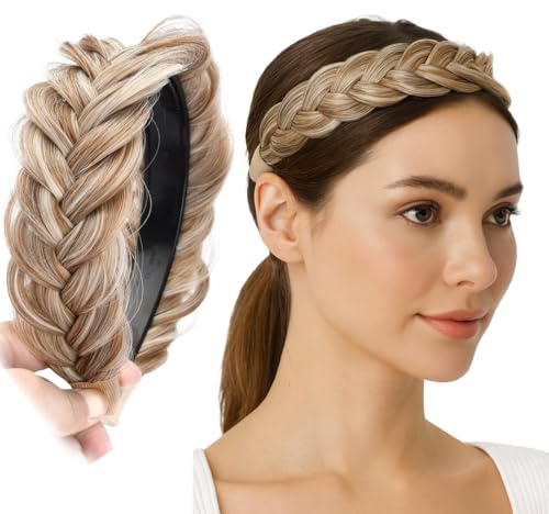Serre Tete Femme, Tresse Cheveux, Bandeaux Tendance pour Femmes, Rembourrés Accessoires de Cheveux Vintage pour Femmes et Filles