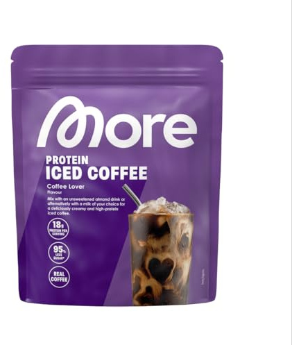 MORE Protein Iced Coffee, 650g, Coffee Lover | Eiskaffee mit wertvollen Proteinen, wenig Zucker und Fett - made in Germany