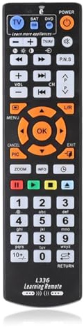 Snorvixre Programmierbarer Fernbedienungsmanager für mehrere Geräte für Telly Telly Optical Disc SIT Videorecorder mit 42 Lernzugriffen und permanentem Speicher Lernfernbedienung