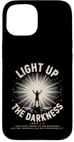 Hülle für iPhone 15 Light Up The Darkness - John 1:5 Christian Faith Retro