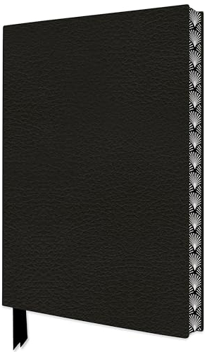 Ebony Black Artisan Notebook (Flame Tree Journals) (Artisan Notebooks): Unser hochwertiges, liniertes Blankbook mit Softcovereinband aus Kunstleder ... Buchschnitt (Exquisit Notizbuch DIN A 5)