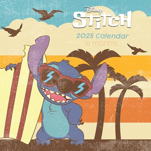 Pyramid – Lilo & Stitch 2025 Broschürenkalender, 30x30cm, Kalender mit liebevollen Illustrationen aus dem Disney-Klassiker, Monatsübersicht, nachhaltig nur mit Papierumschlag