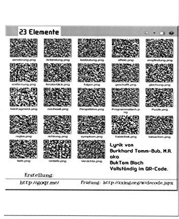 23 Elemente: Verständliche Lyrik komplett im QR-Code