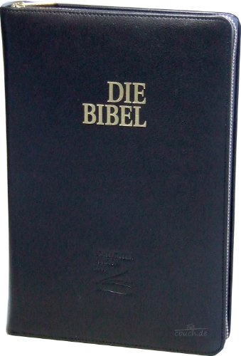 Schlachter 2000 Bibel - Taschenausgabe (Softcover, schwarz, Goldschnitt, Reißverschluss): Taschenausgabe mit Parallelstellen, Kalbsleder-Einband ... / Reißverschluss / Goldschnitt / Fadenheftung