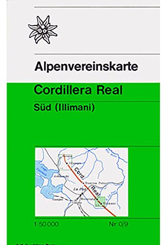 Cordillera Real, Süd (Illimani): Trekkingkarte 1:50.000 (Alpenvereinskarten)
