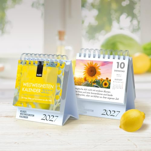 Klages Weltweisheiten-Kalender: Damit jeder Tag fröhlich und bildschön beginnt