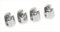 Handles and Ironmongery - Confezione di 4 piccoli supporti placcati cromo, per mensole in vetro dello spessore di 4-6 mm