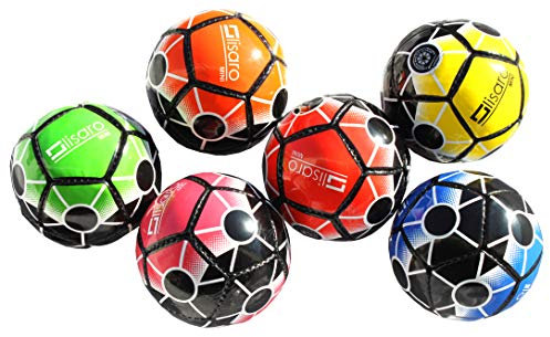 Lisaro Mini Fußball I Hochwertiger Mini-Ball I Fußball Größe 1 I Kleiner Fussball I Outdoor-Fussball Umfang 36 cm. pro -Stück