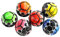 Lisaro Mini Fußball I Hochwertiger Mini-Ball I Fußball Größe 1 I Kleiner Fussball I Outdoor-Fussball Umfang 36 cm. pro -Stück