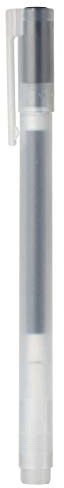 MUJI - Gel-Tinten-Kugelschreiber, schwarze Tinte, (Set aus 5 Stück) 0.7mm Schwarz